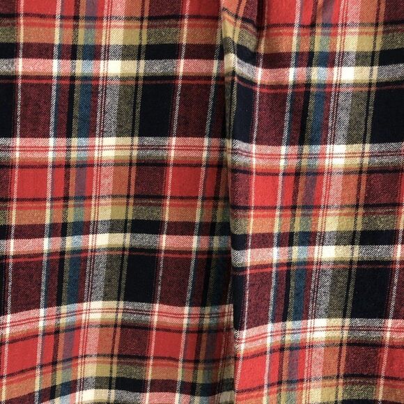 Forever 21 Womens Small Long Sleeve Flannel Shirt Red Button Down Western Rodeo - Picture 9 of 10